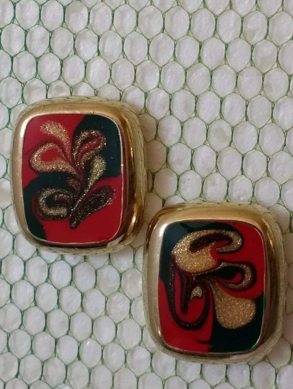 Abstract Swirl Pierced Earrings